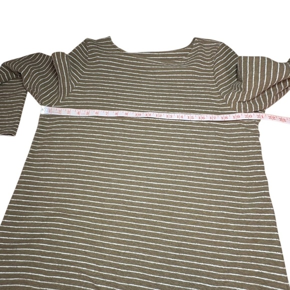 J. JILL 100% Cotton Long Line Tunic / Pullover / Sweater Top Side Slits Sz XL - Picture 6 of 9